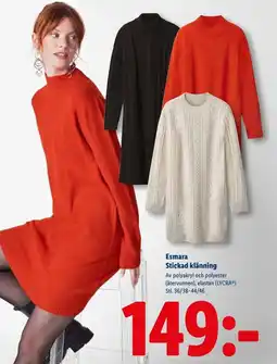 Lidl Esmara stickad klänning erbjuda