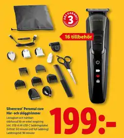 Lidl SILVERCREST Personal care hår- och skäggtrimmer erbjuda