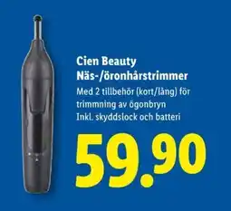 Lidl Cien beauty näs-/öronhårstrimmer erbjuda
