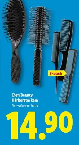 Lidl Cien beauty hårborste/kam erbjuda