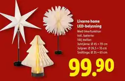 Lidl Livarno home led-belysning erbjuda