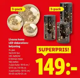 Lidl Livarno home led-dekorations- belysning erbjuda