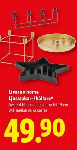 Lidl Livarno home ljusstakar-/hållare erbjuda