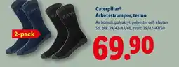 Lidl CATERPILLAR Arbetsstrumpor, termo erbjuda