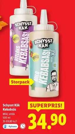 Lidl SCHYSST KÄK Kebabsås erbjuda