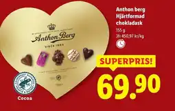 Lidl ANTHON BERG Hjärtformad chokladask erbjuda