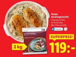 Lidl Danpo kycklingbröstfilé erbjuda