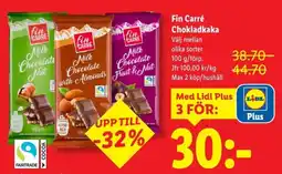 Lidl FIN CARRÉ Chokladkaka erbjuda