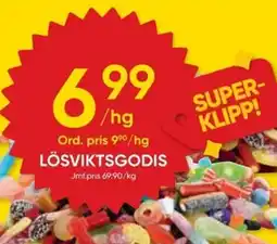 DollarStore Lösviktsgodis erbjuda