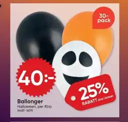 DollarStore Ballonger erbjuda