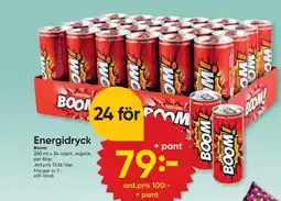 DollarStore BOOM Energidryck erbjuda