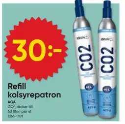 DollarStore Refill kolsyrepatron erbjuda