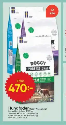 DollarStore DOGGY PROFESSIONAL Hundfoder erbjuda