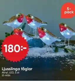 DollarStore Ljusslinga fåglar erbjuda