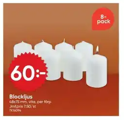 DollarStore Blockljus erbjuda