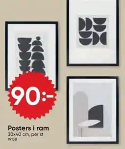 DollarStore Posters i ram erbjuda