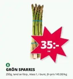 Tempo Grön sparris erbjuda