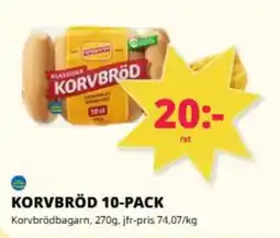 Tempo KORVBRÖDBAGARN Korvbröd 10-pack erbjuda