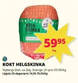 Tempo NYBERGS DELI Kokt helgskinka erbjuda