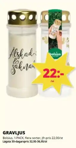 Tempo BOLSIUS Gravljus erbjuda