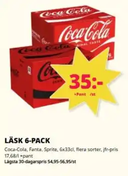 Tempo COCA-COLA Läsk 6-pack erbjuda
