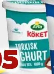 MatArket ARLA Turkisk yoghurt erbjuda