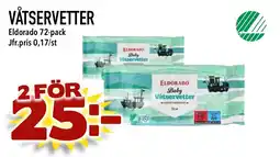MatArket ELDORADO Våtservetter erbjuda