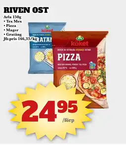Bonum Matmarknad ARLA Riven ost erbjuda