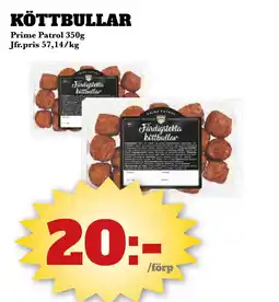 Bonum Matmarknad PRIME PATROL Köttbullar erbjuda