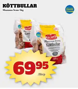 Bonum Matmarknad SCAN Köttbullar erbjuda