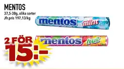 Bonum Matmarknad Mentos erbjuda