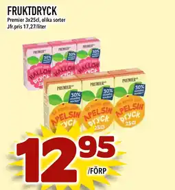 Bonum Matmarknad PREMIER Fruktdryck erbjuda