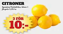 Bonum Matmarknad Citroner erbjuda