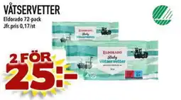 Din Mat ELDORADO Våtservetter erbjuda