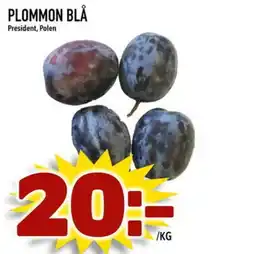 Din Mat Plommon blå erbjuda