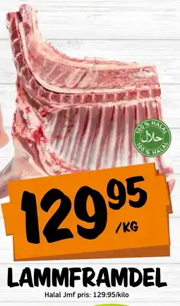 Bazaar Food market Lammframdel erbjuda