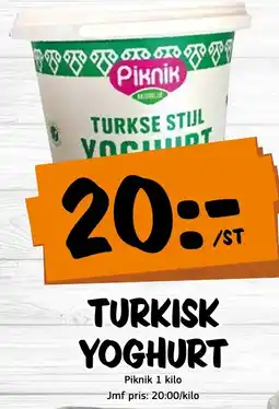 Bazaar Food market PIKNIK Turkisk yoghurt erbjuda