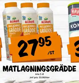 Bazaar Food market ARLA Matlagningsgrädde erbjuda