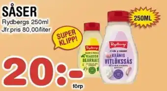 Nya Pulsen Rydbergs Såser erbjuda