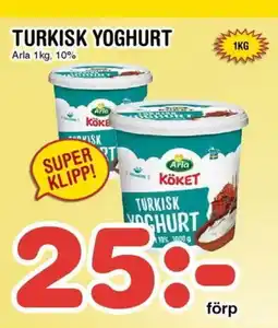 Nya Pulsen ARLA Turkisk yoghurt erbjuda