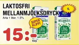 Nya Pulsen ARLA Laktosfri mellanmjölksdryck erbjuda
