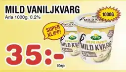 Nya Pulsen ARLA Mild vaniljkvarg erbjuda