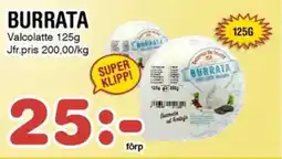 Nya Pulsen Valcolatte Burrata erbjuda