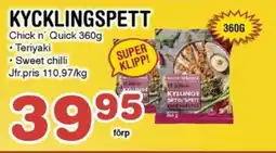 Nya Pulsen Chick n' Quick Kycklingspett erbjuda