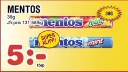 Nya Pulsen Mentos erbjuda