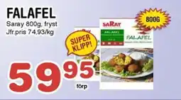 Nya Pulsen Saray Falafel erbjuda