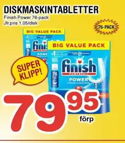 Nya Pulsen Finish Diskmaskintabletter erbjuda