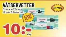 Nya Pulsen ELDORADO Våtservetter erbjuda