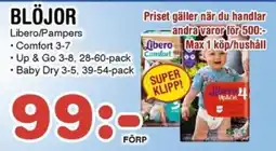 Nya Pulsen Libero/Pampers Blöjor erbjuda