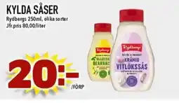 Nya Pulsen Rydbergs Kylda såser erbjuda